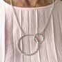 Two Ring Statement Necklace, thumbnail 2 of 7