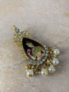 Statement Queen Indian Earrings, 4 of 5