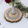Indian Mandala Printed Wood Slice Table Centrepiece, thumbnail 1 of 3