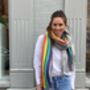 Rainbow Soft Snuggly Blanket Scarf, thumbnail 5 of 9