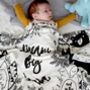 Personalised Woodland Baby Organic Swaddle Blanket, thumbnail 3 of 10