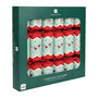 Bon Noel Green Red Christmas Crackers Set Of Six, thumbnail 6 of 6