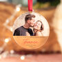 Personalised Fiancé First Christmas Bauble Gift, thumbnail 3 of 5