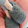 Grey Merino Wool Slippers, thumbnail 1 of 1