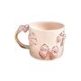Handmade Pink Bow Ceramic Mug With Gold Handle, thumbnail 3 of 3