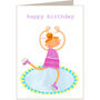 Ice Skater Birthday Card, thumbnail 2 of 2