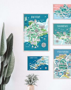 Devon Map Print, 2 of 2