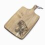 Personalised Bernese Mountain Dog Engraved Acacia Serving Board, thumbnail 6 of 11