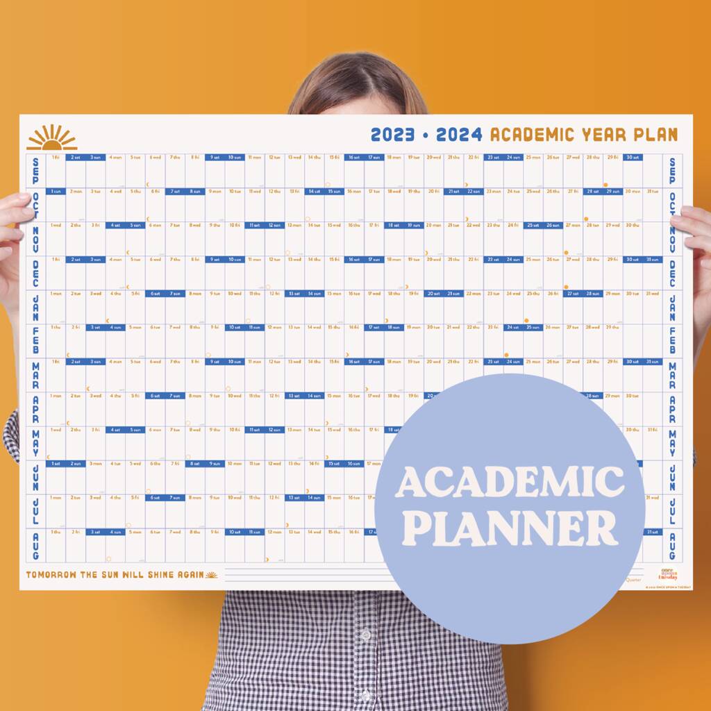 2023 2024 Academic Wall Planner | The Sun Will Shine, 1 of 6