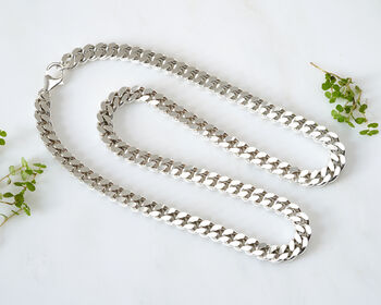 Chunky Sterling Silver Chain Necklace For Men, 2 of 4