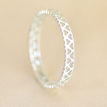 Filigree Open Hearts Ring, 3 of 5