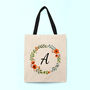 Personalised Autumn Wreath Tote Bag, thumbnail 1 of 6