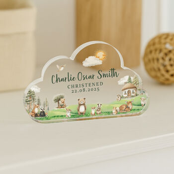 Personalised Acrylic Cloud Plaque Christening Gift, 6 of 8