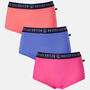 Three Pack Women's Hipster Briefs Brights, thumbnail 1 of 5