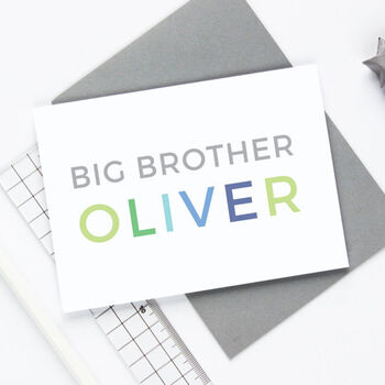 Personalised Big Brother Card, 2 of 3