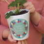 Personalised Wild Flower Garden Plant Pot, thumbnail 2 of 3