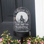 Personalised Haunted House Halloween Solar Light Sign, thumbnail 2 of 9