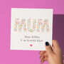 Floral Fun Personalised Mum Card, thumbnail 1 of 3