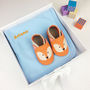 Personalised Fox Baby Shoes Gift Set, thumbnail 1 of 6
