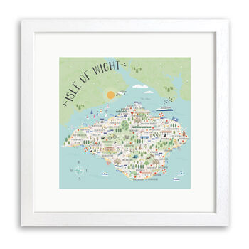 Map Of The Isle Of Wight Print By Hilary Yafai, 4 of 8