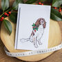 Springer Spaniel Christmas Card, thumbnail 1 of 7