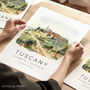 Italy Travel Poster Of Tuscany Vineyard, thumbnail 1 of 7