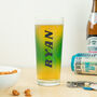 Personalised Blue Spray Printed Pint Glass, thumbnail 1 of 7