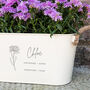 Personalised Birth Flower Planter For Her, thumbnail 1 of 4