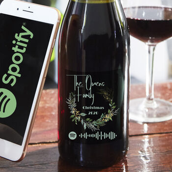 Personalised Red Wine With Spotify Playlist, 3 of 4