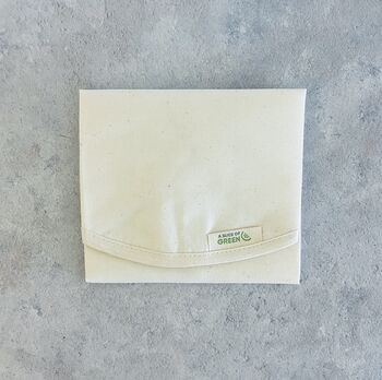 A Slice Of Green Organic Cotton Sandwich Bag/Food Wrap, 7 of 11