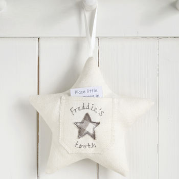 Personalised Star Tooth Fairy Pillow Gift For Girl, 9 of 12