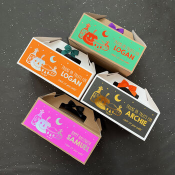 Spooky Personalised Halloween Trick Or Treat Box, 2 of 2