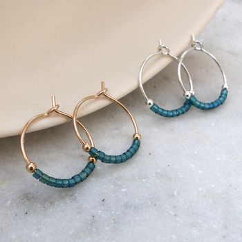 Petite Delica Hoops In Various Colours, 7 of 12