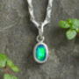 0.5ct Australian Opal Doublet Necklace, thumbnail 1 of 3