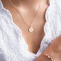 Sterling Silver Sia Personalised Star Sign Necklace, thumbnail 4 of 12