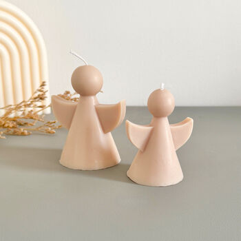 Beige Angel Candle And Angel Gift, 6 of 10