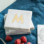 Alphabet Gold Initial Marble Coasters, thumbnail 6 of 6