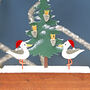 Christmas Tree And Seagulls With Chips Decoration, thumbnail 3 of 4