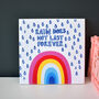 Rain Does Not Last Forever Rainbow Ceramic Tile, thumbnail 2 of 4