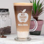 Personalised Best Teacher Ever Coffee Latte Glass, thumbnail 1 of 3