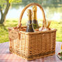 Personalised Wicker Bottle Carrier – Couples’ Gift, thumbnail 2 of 9