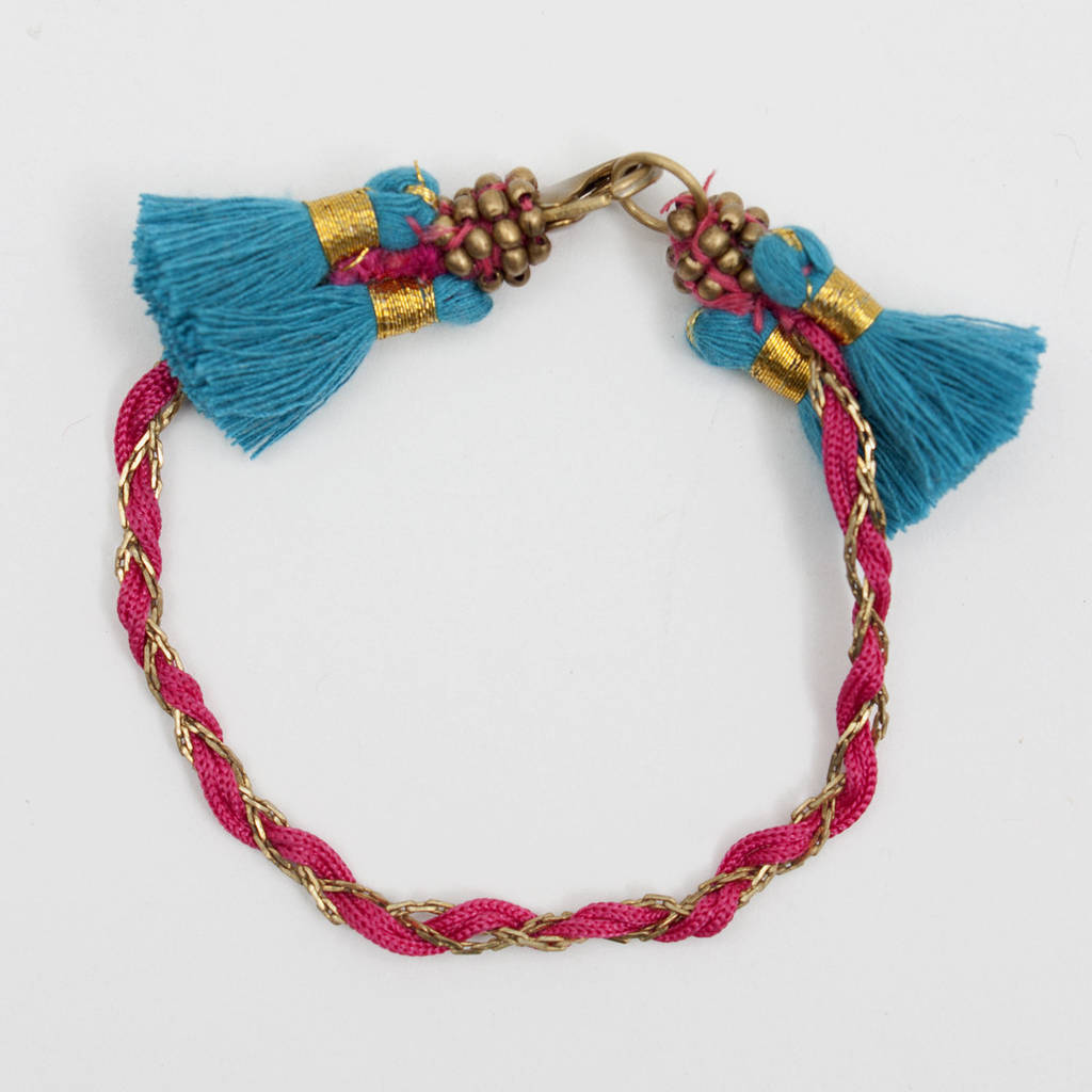 Lala Friendship Bracelet With Tassels By Bohemia