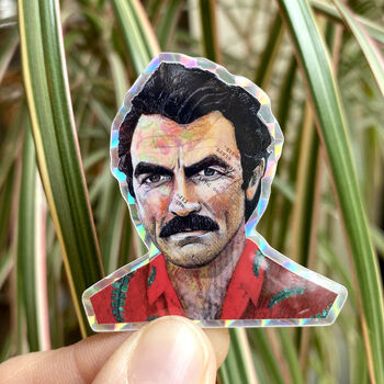 Tom Selleck Holographic Sticker, 4 of 5