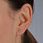 Stud Spiral With Sparkle Earrings, thumbnail 1 of 5