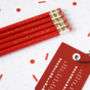 Secret Morse Message Valentines Pencil Set, thumbnail 1 of 3