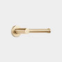 Modern Solid Brushed Brass Toilet Roll Holder, thumbnail 1 of 9