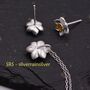 Sterling Silver Daffodil Flower Pendant Necklace, thumbnail 4 of 9