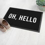Personalised Bold Monochrome Indoor Doormat, thumbnail 3 of 5
