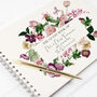 Tulips And Spring Flowers Wedding Guest Book, thumbnail 1 of 10