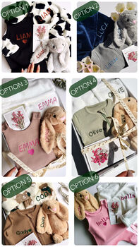 Personalised Toddler And Baby Gift Set Box Celebration, 2 of 12
